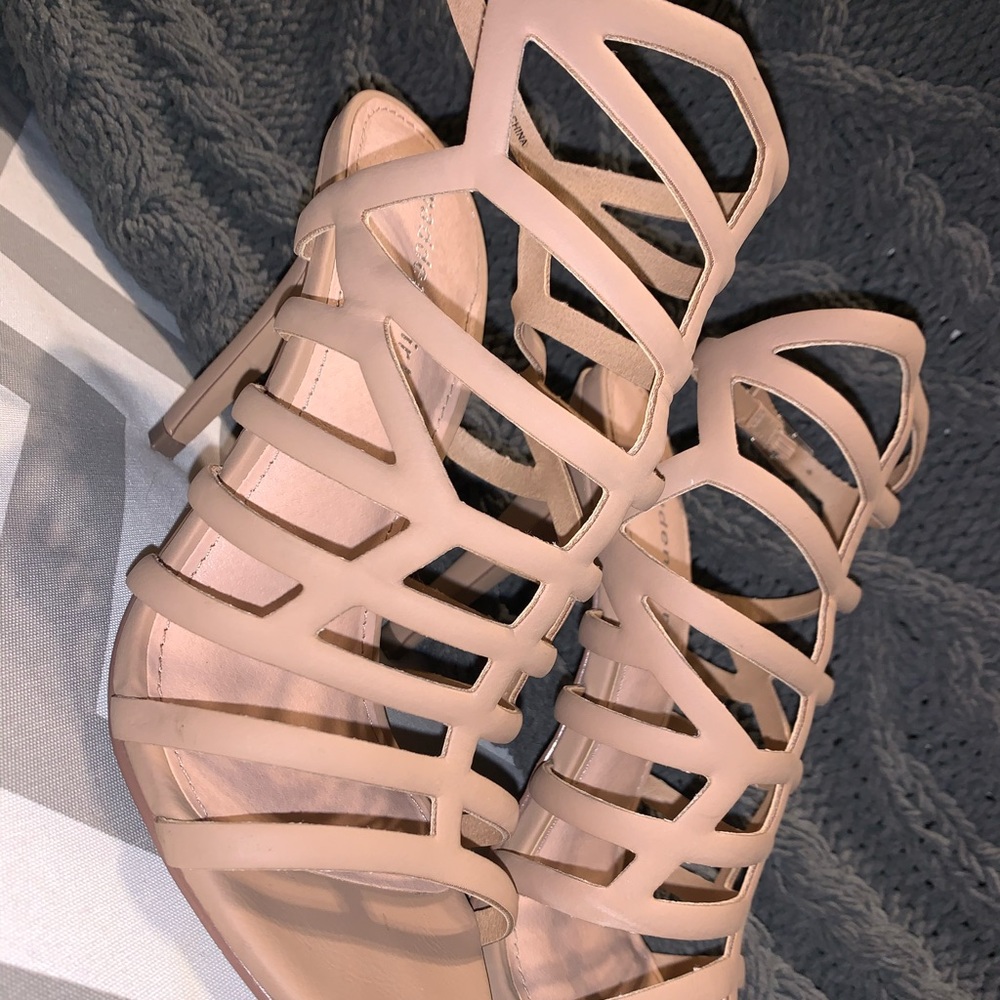 Madden Girl Nude Cross Heels